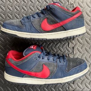 Nike Dunk Low Pro SB ‘dark obsidian gym red’